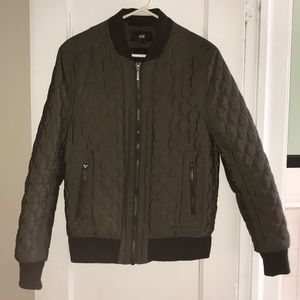 H&M Patterned Bomber Jacket